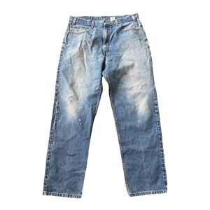 Vintage Levis 550 Jeans Mens 38x32 Blue Relaxed Fit Tapered Leg 2000 Distressed